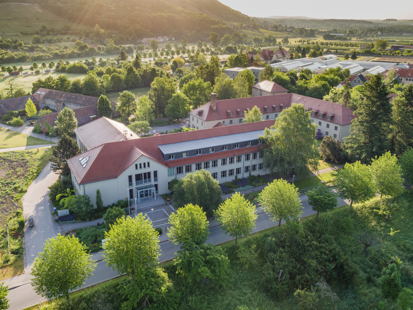 Fachschule für Gartenbau und Agrartechnik Pillnitz Luftansicht